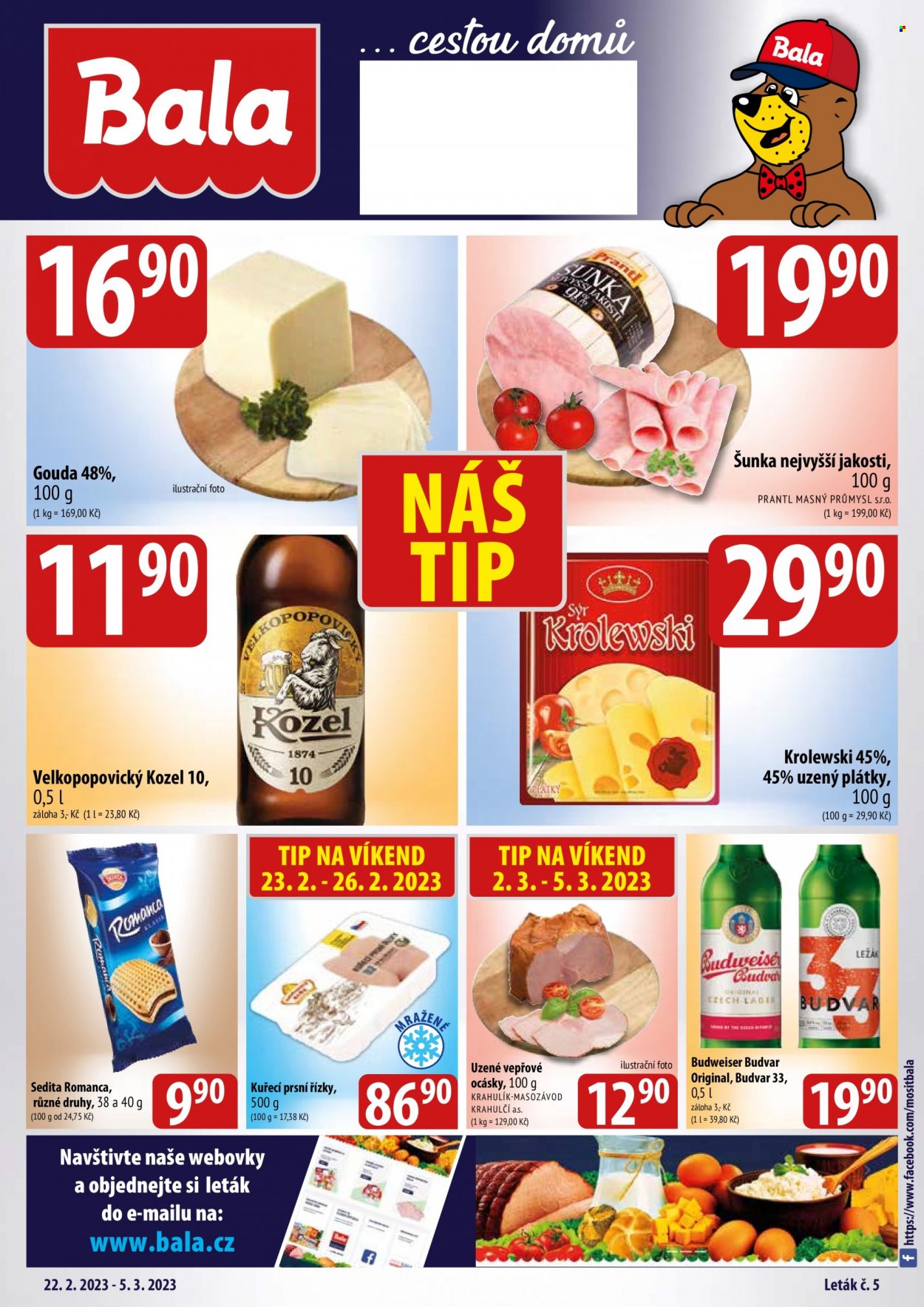 Leták Bala - 22.2.2023 - 5.3.2023. Strana 1