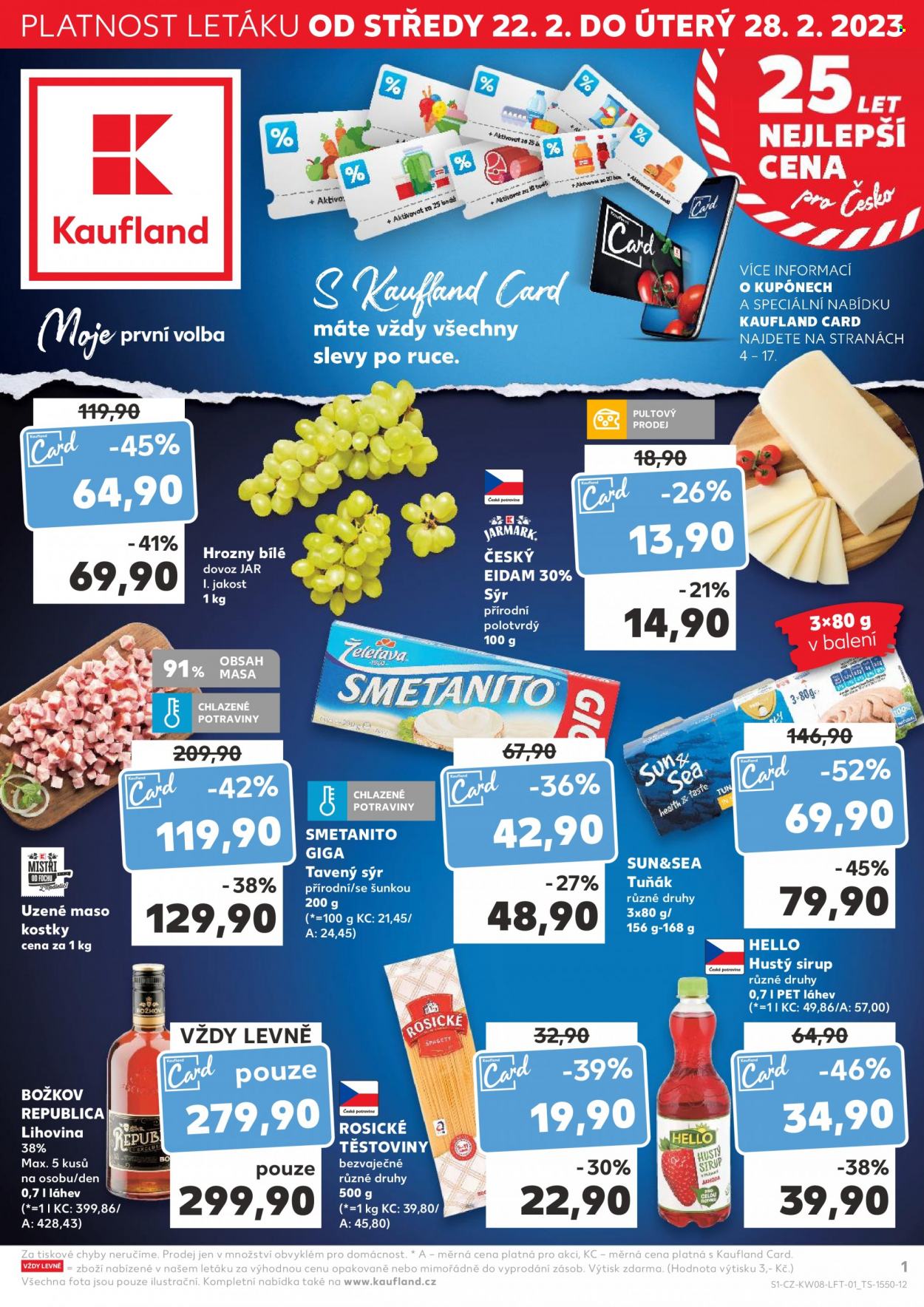 Leták Kaufland - 22.2.2023 - 28.2.2023. Strana 1