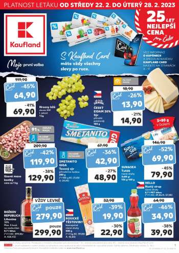 Leták Kaufland - 22.2.2023 - 28.2.2023.