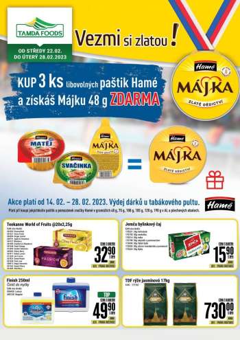Leták Tamda Foods - 22.2.2023 - 28.2.2023.