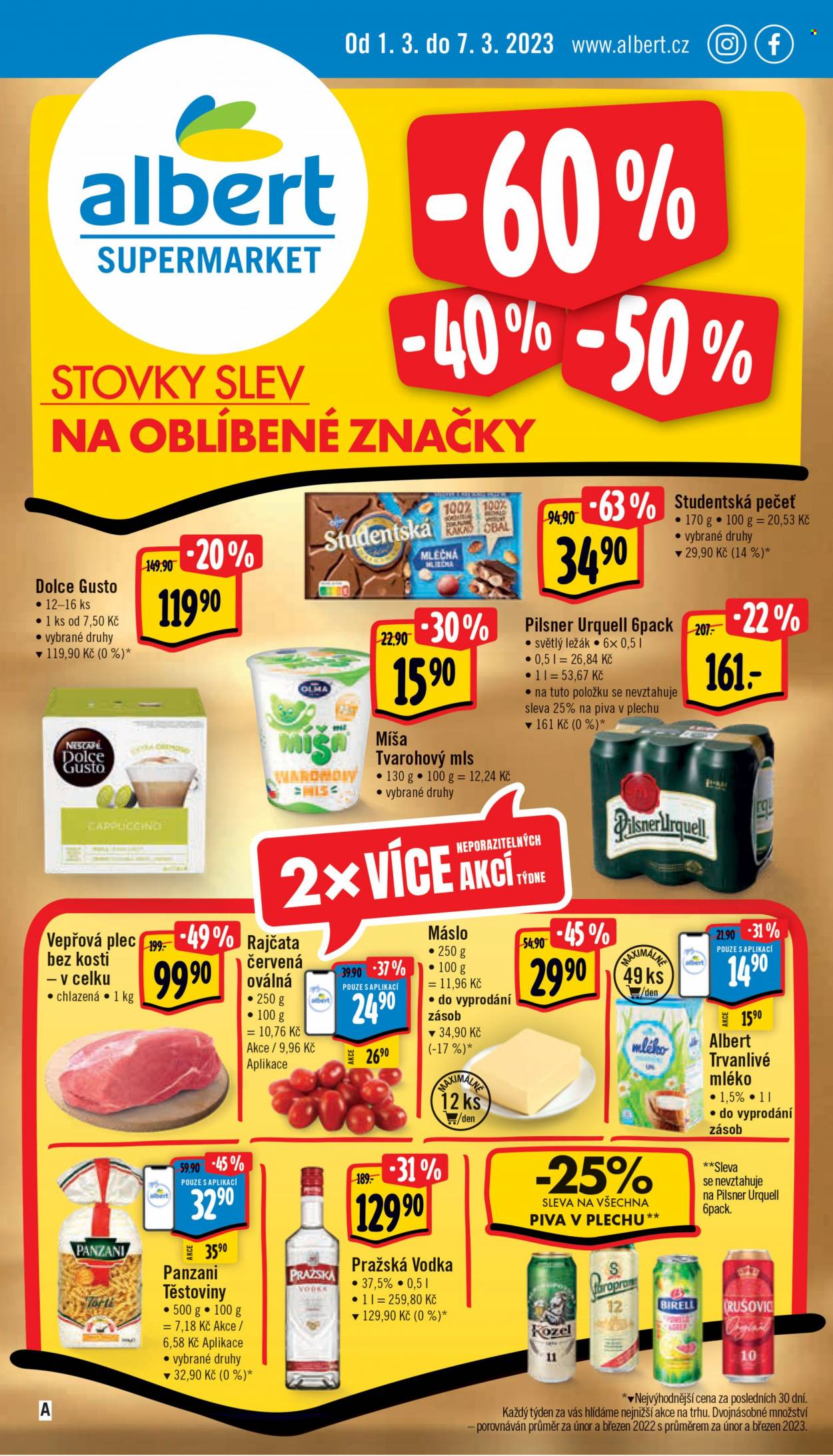 Leták Albert Supermarket - 1.3.2023 - 7.3.2023. Strana 1