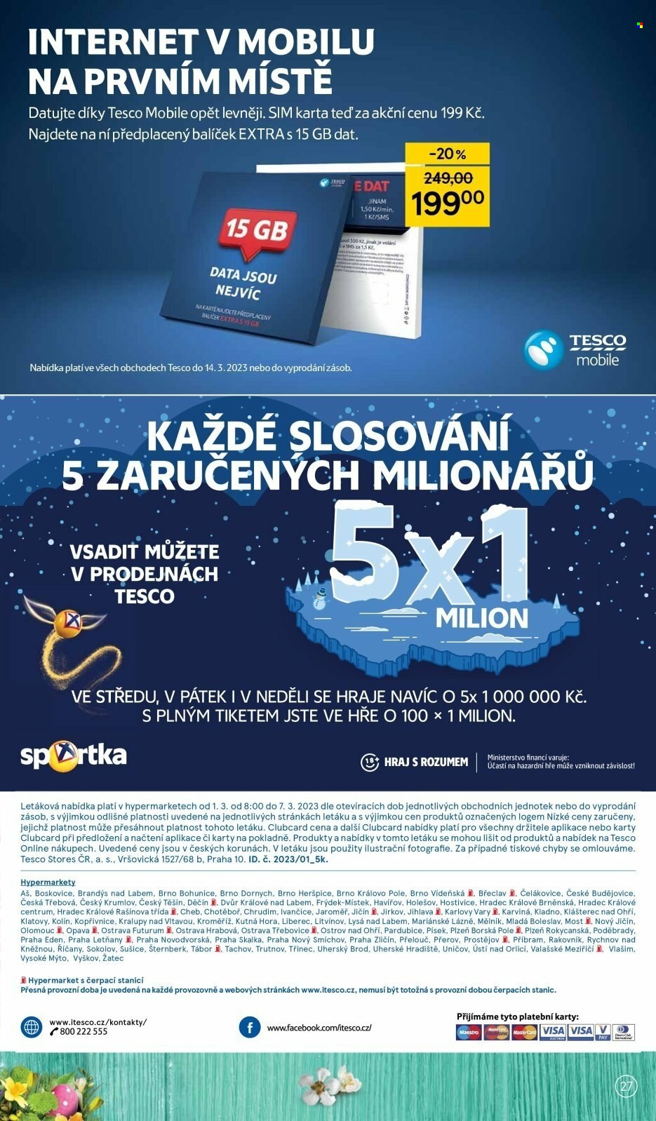Leták TESCO - 1.3.2023 - 7.3.2023. Strana 27