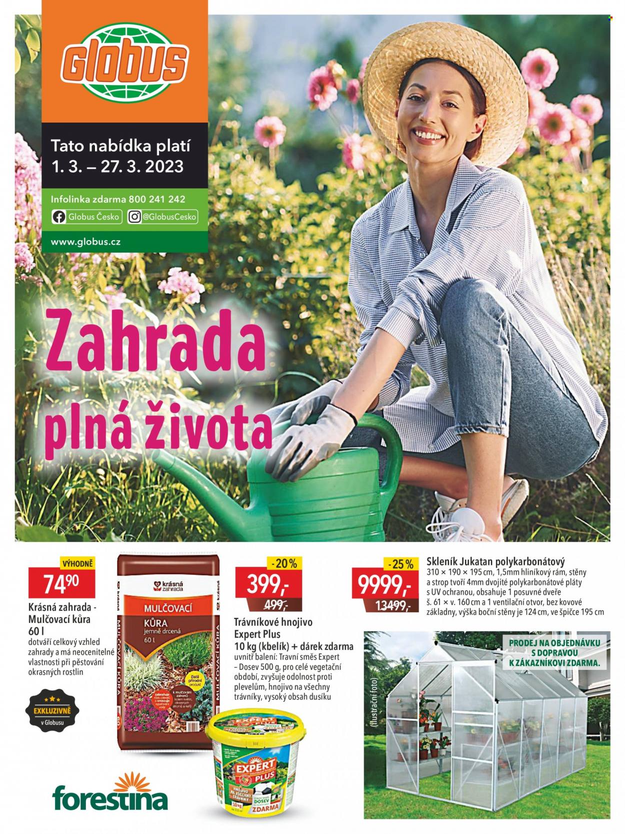 Leták Globus - 1.3.2023 - 27.3.2023. Strana 1
