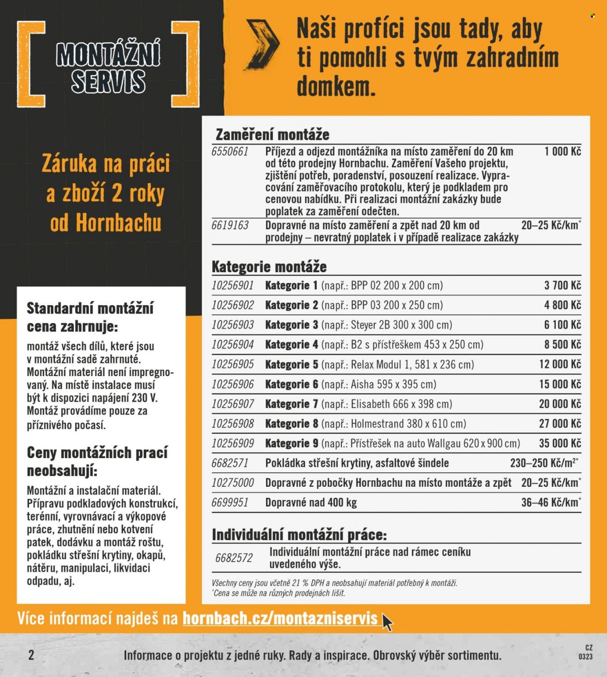 Leták HORNBACH - 1.3.2023 - 1.4.2023. Strana 2