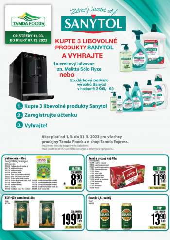 Leták Tamda Foods - 1.3.2023 - 7.3.2023.