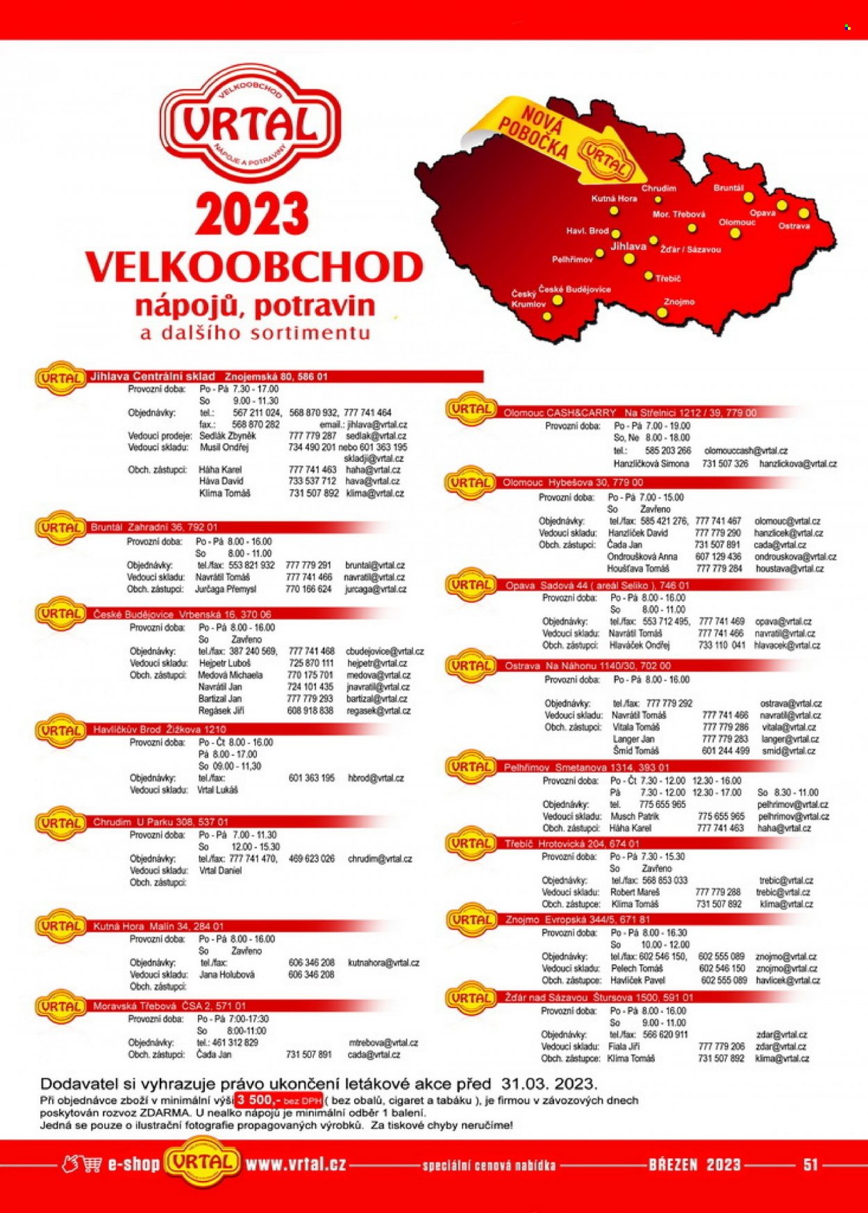 Leták Vrtal - 1.3.2023 - 31.3.2023. Strana 51