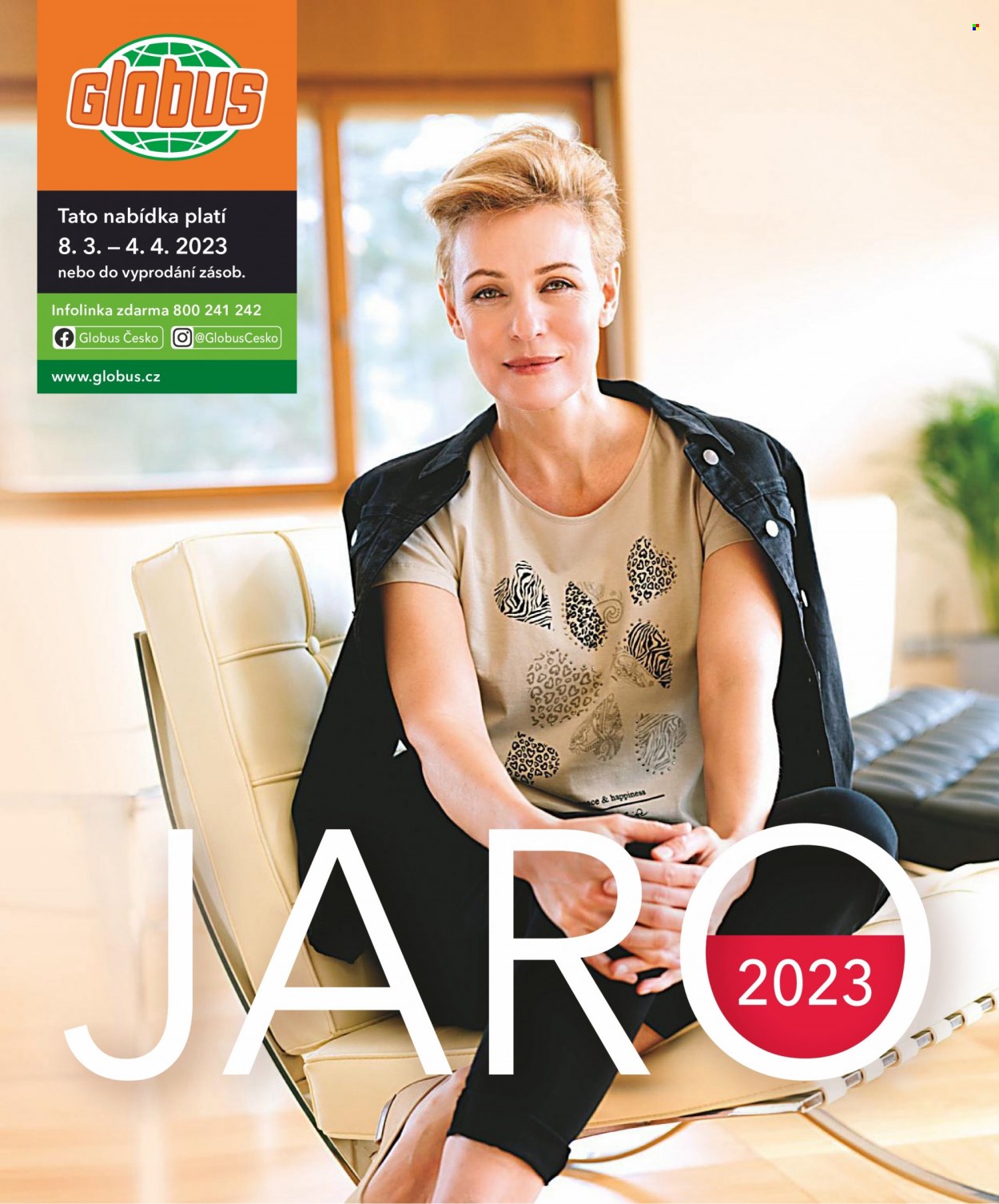 Leták Globus - 8.3.2023 - 4.4.2023. Strana 1