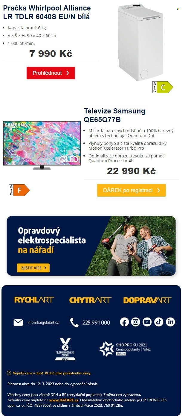 Leták DATART - 7.3.2023 - 12.3.2023. Strana 2