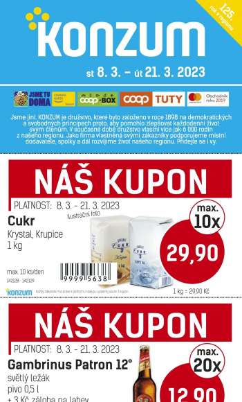 Leták Konzum - 8.3.2023 - 21.3.2023.