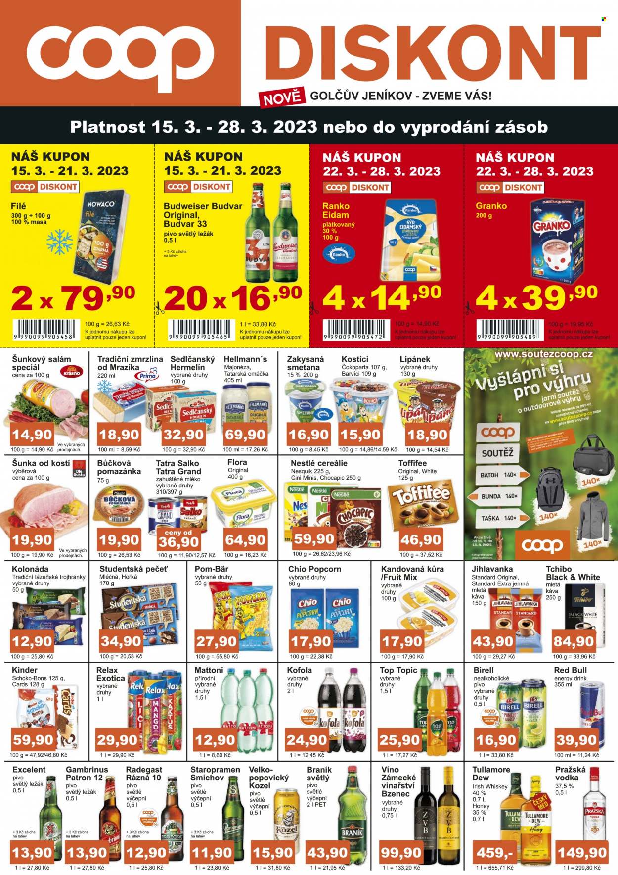 Leták coop DISKONT - 15.3.2023 - 28.3.2023. Strana 1