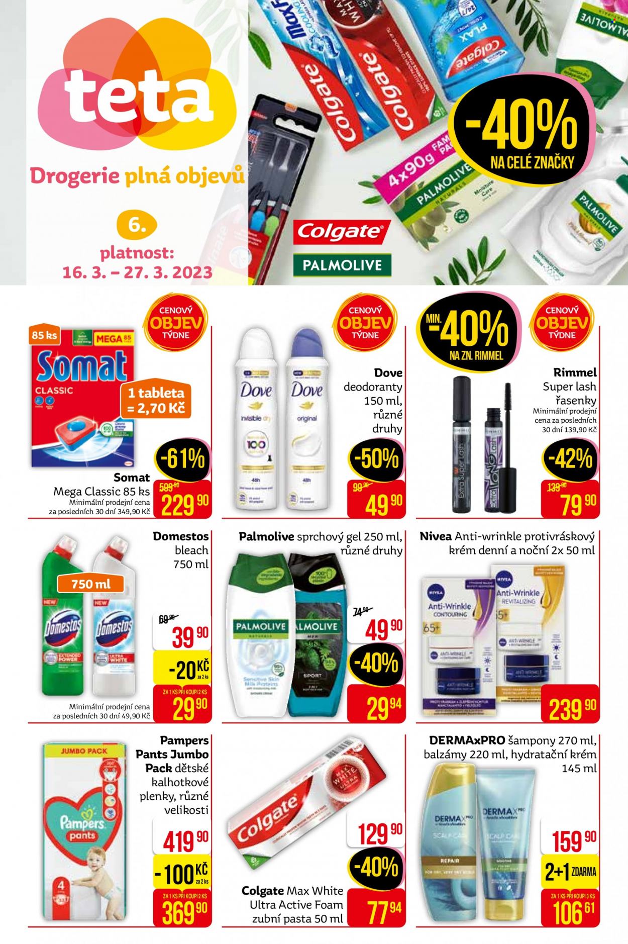 Leták Teta drogerie - 16.3.2023 - 27.3.2023. Strana 1