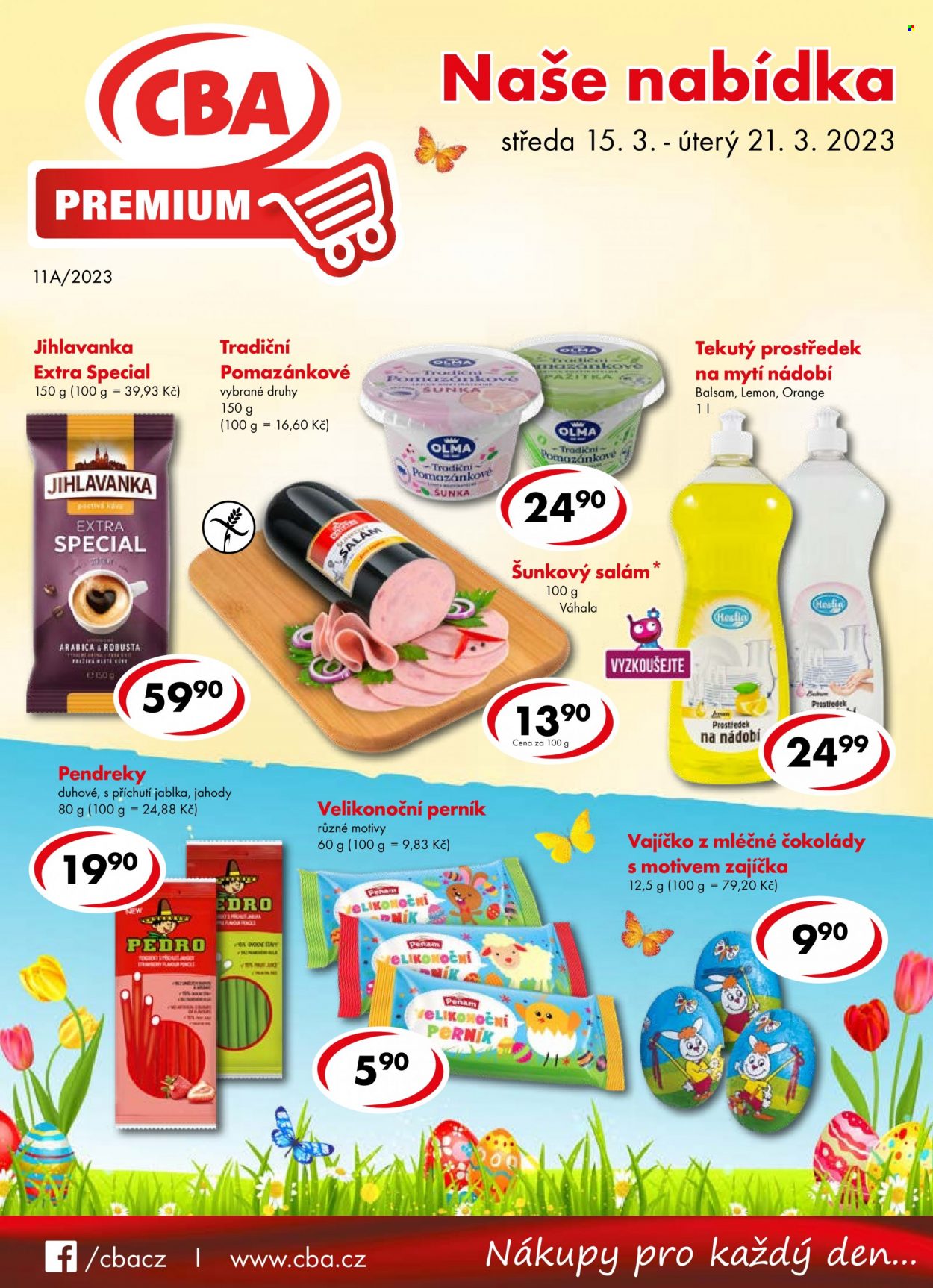 Leták CBA Premium - 15.3.2023 - 21.3.2023. Strana 1