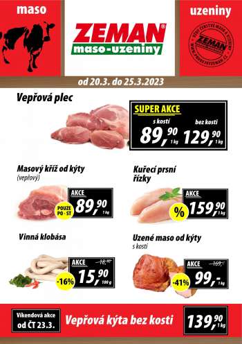 Leták ZEMAN maso-uzeniny - 20.3.2023 - 25.3.2023.