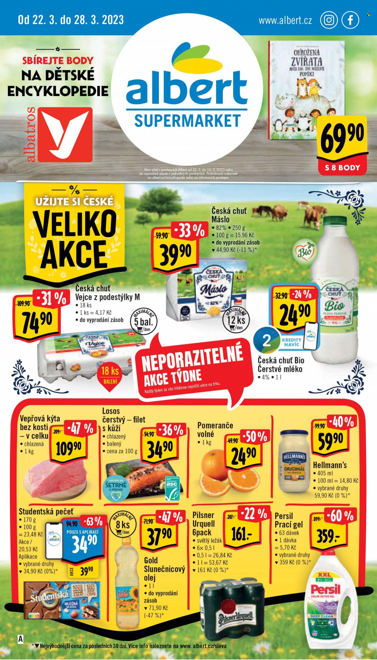 Leták Albert Supermarket - 22.3.2023 - 28.3.2023. Strana 1