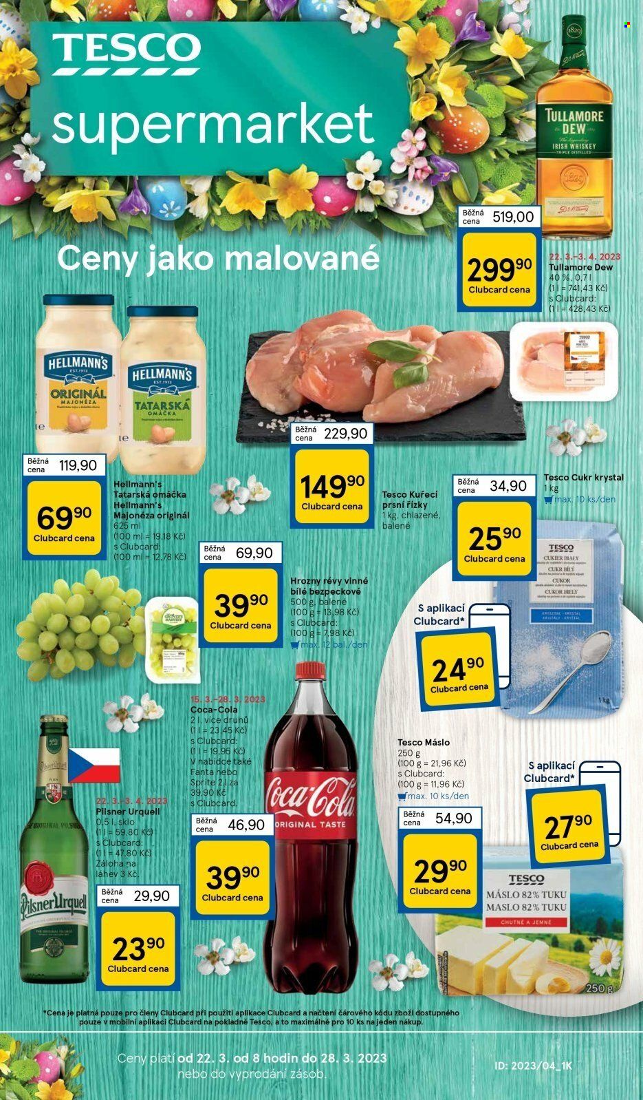 Leták TESCO supermarket - 22.3.2023 - 28.3.2023. Strana 1