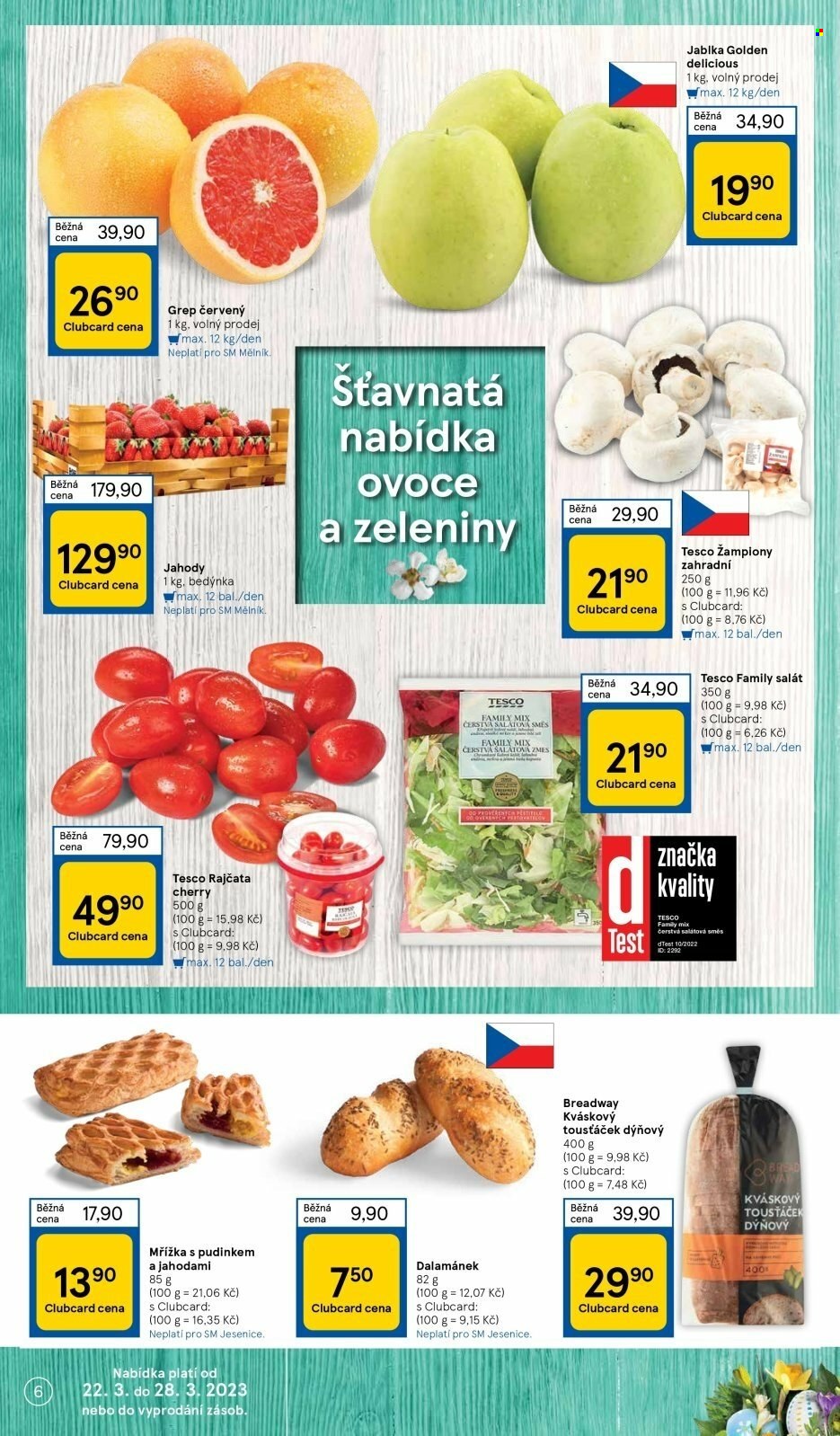 Leták TESCO supermarket - 22.3.2023 - 28.3.2023. Strana 6