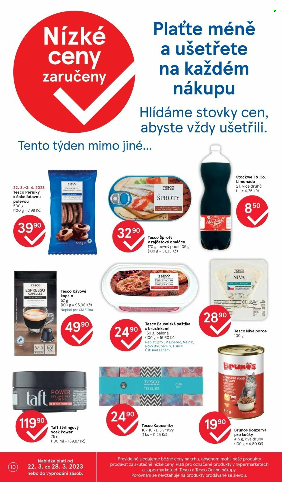 Leták TESCO supermarket - 22.3.2023 - 28.3.2023. Strana 10