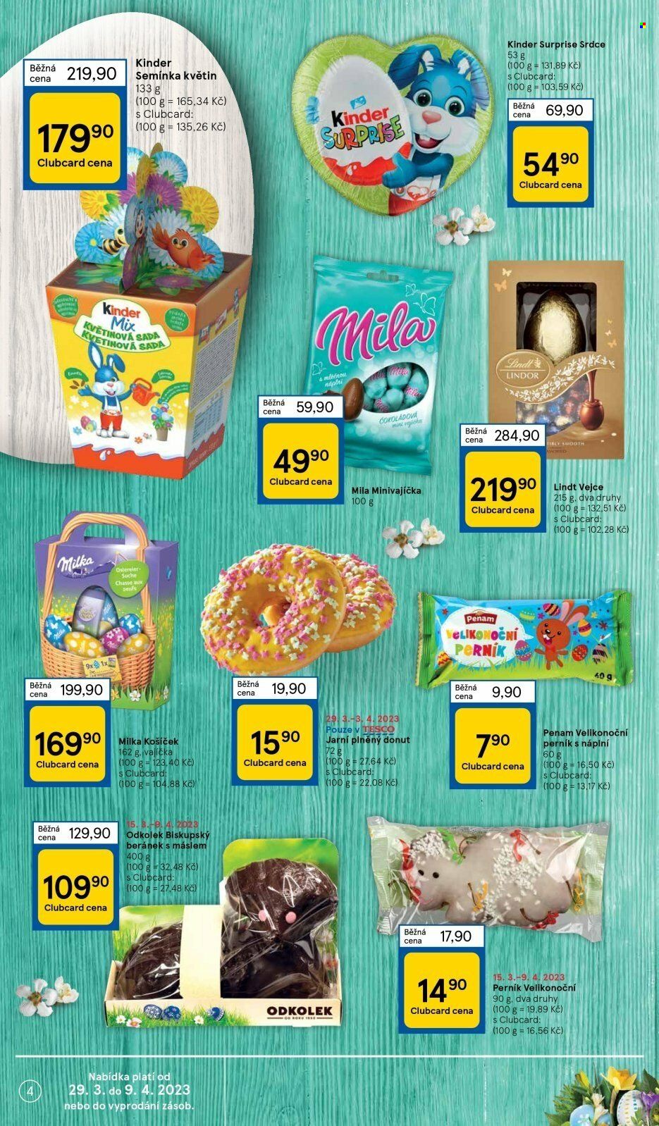 Leták TESCO supermarket - 29.3.2023 - 3.4.2023. Strana 4