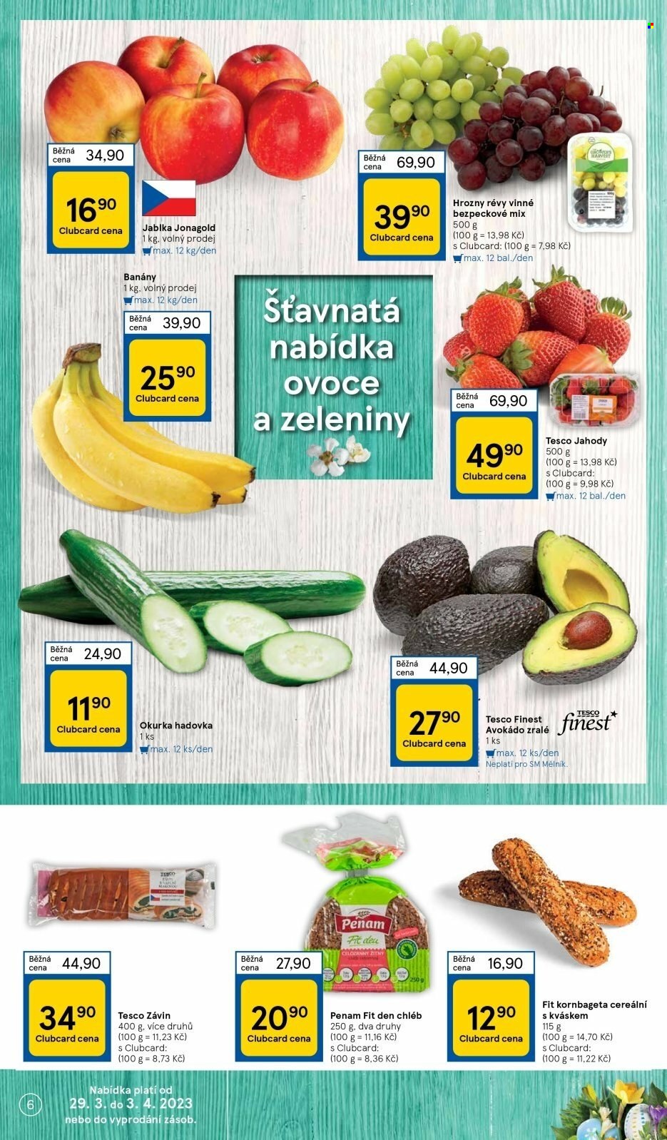Leták TESCO supermarket - 29.3.2023 - 3.4.2023. Strana 6