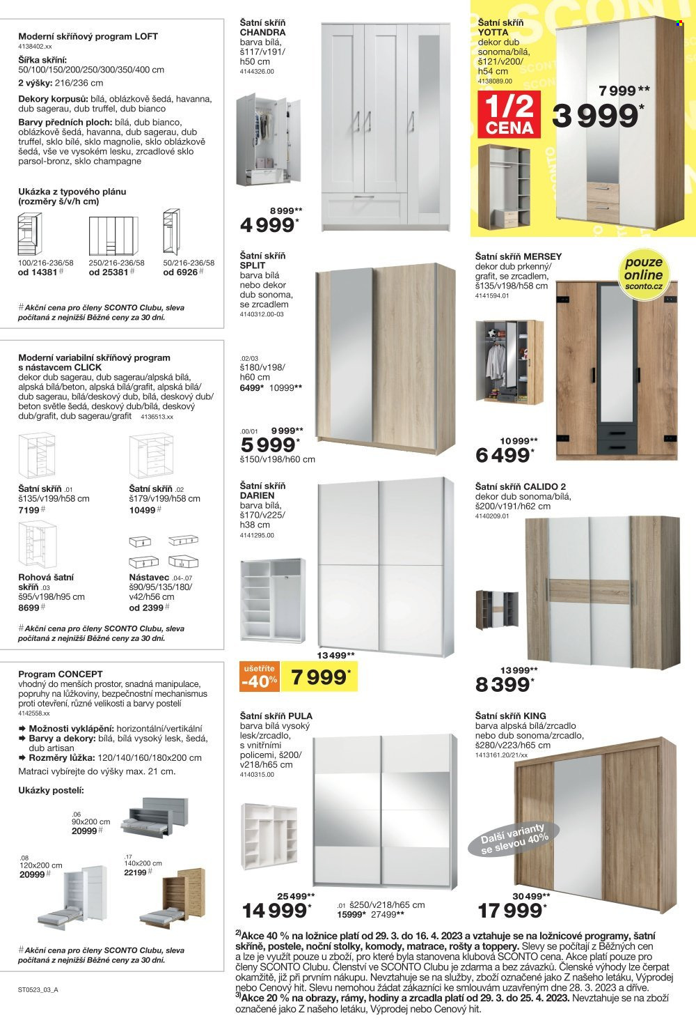 Leták SCONTO NÁBYTEK - 29.3.2023 - 25.4.2023. Strana 3