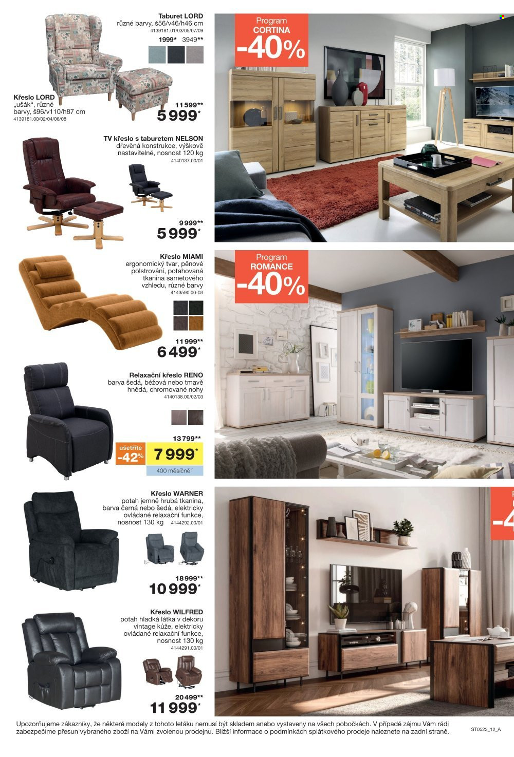 Leták SCONTO NÁBYTEK - 29.3.2023 - 25.4.2023. Strana 12