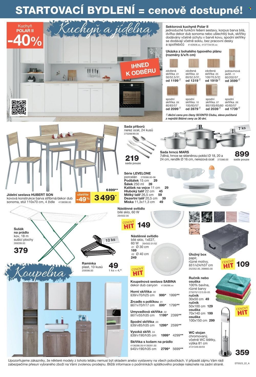 Leták SCONTO NÁBYTEK - 29.3.2023 - 25.4.2023. Strana 22
