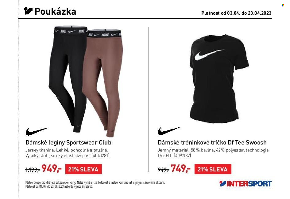 Leták INTERSPORT - 3.4.2023 - 23.4.2023. Strana 17