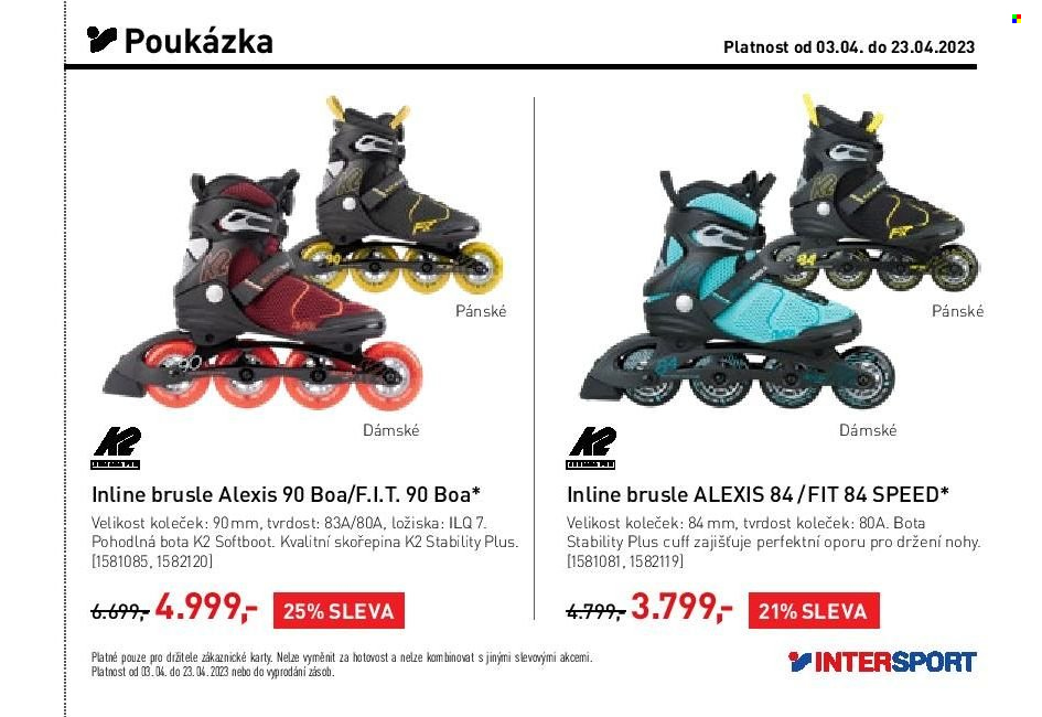 Leták INTERSPORT - 3.4.2023 - 23.4.2023. Strana 25