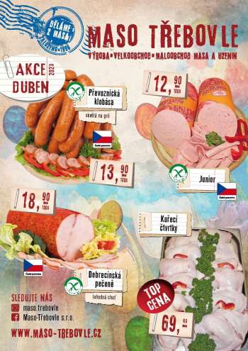 Leták Maso Třebovle - 1.4.2023 - 30.4.2023.