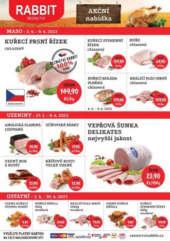 Leták RABBIT řeznictví - 3.4.2023 - 9.4.2023.