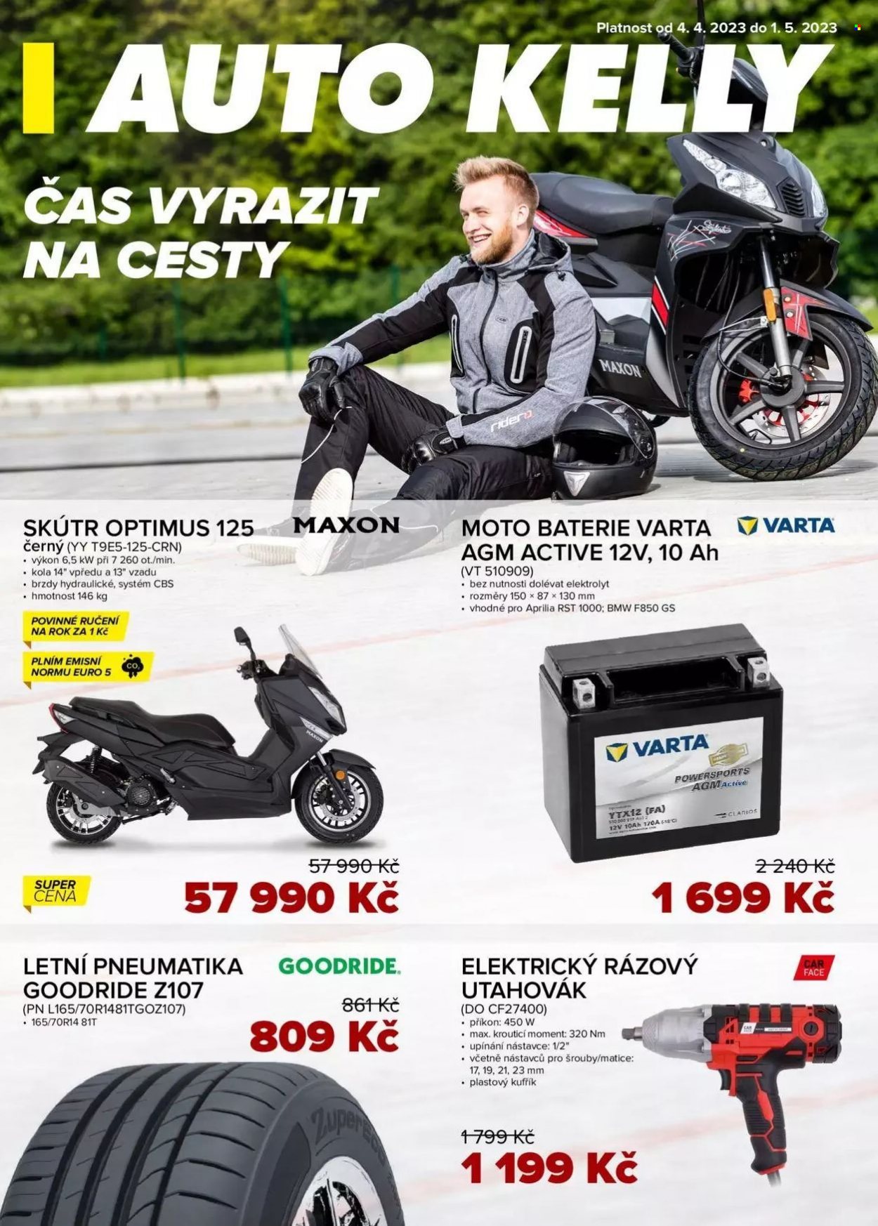 Leták AUTO KELLY - 4.4.2023 - 1.5.2023. Strana 1