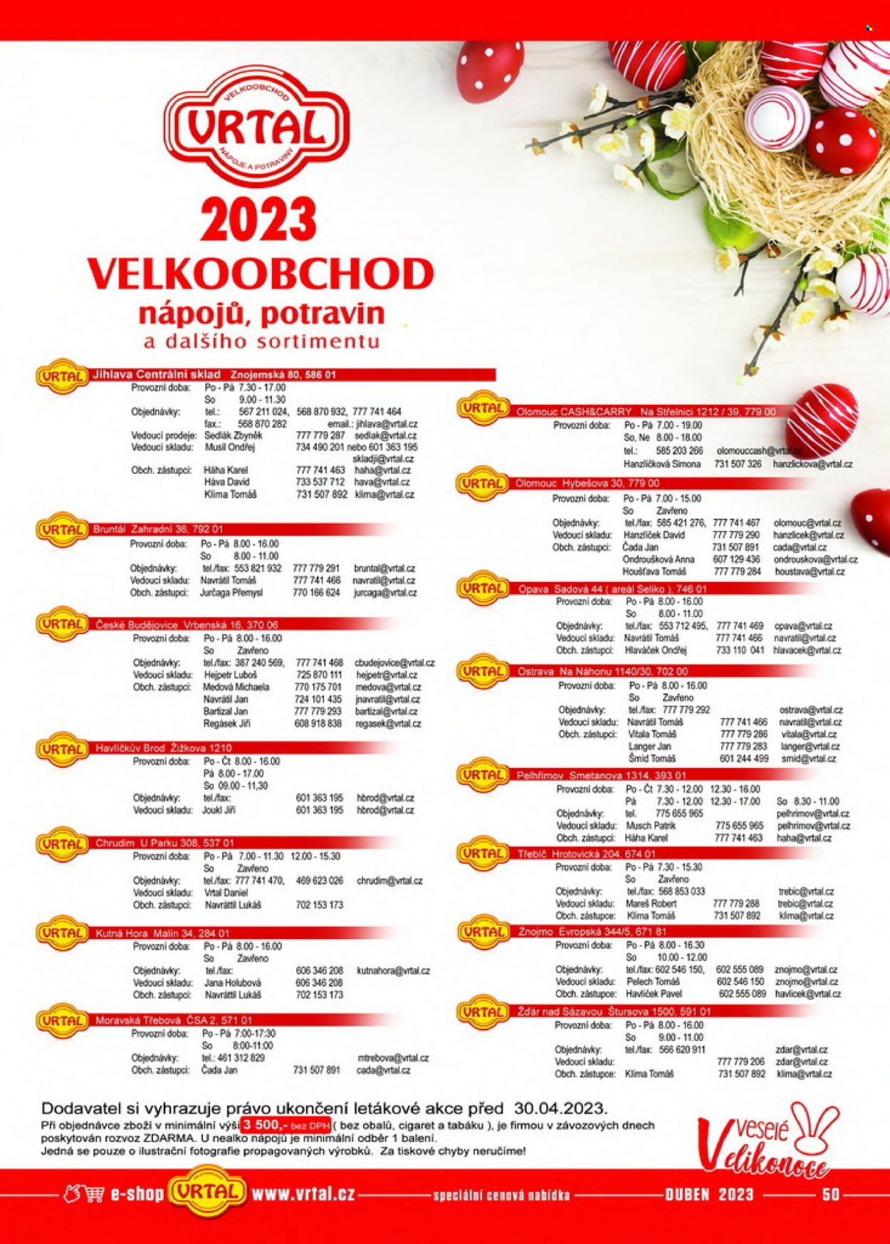 Leták Vrtal - 1.4.2023 - 30.4.2023. Strana 50