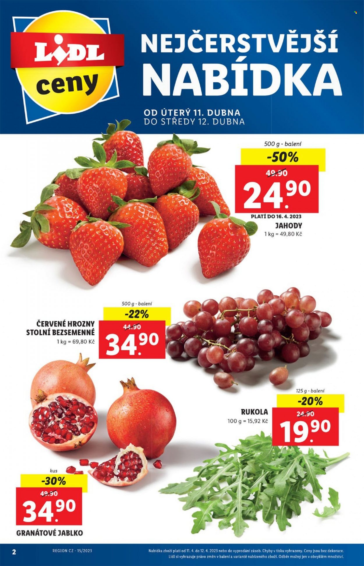 Leták Lidl - 11.4.2023 - 16.4.2023. Strana 2