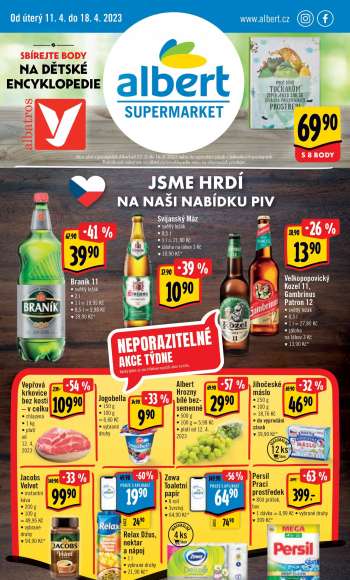 Leták Albert Supermarket - 11.4.2023 - 18.4.2023.