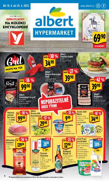 Leták Albert Hypermarket - 19.4.2023 - 25.4.2023.