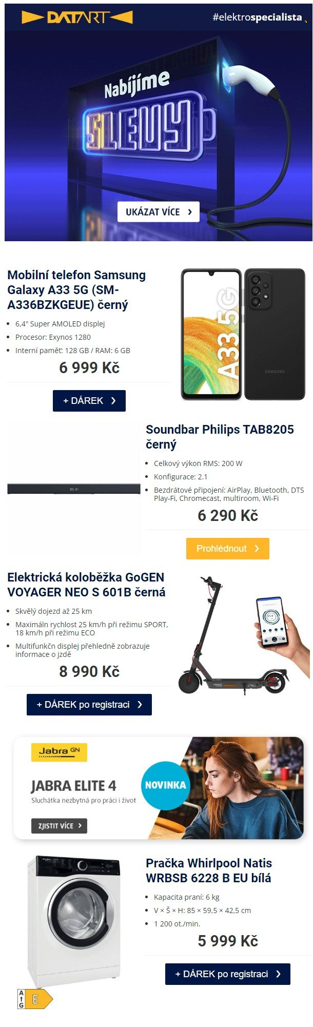 Leták DATART - 20.4.2023 - 23.4.2023. Strana 1