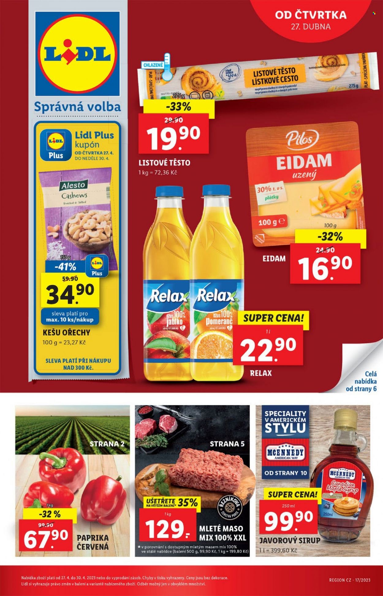 Leták Lidl - 27.4.2023 - 30.4.2023. Strana 1