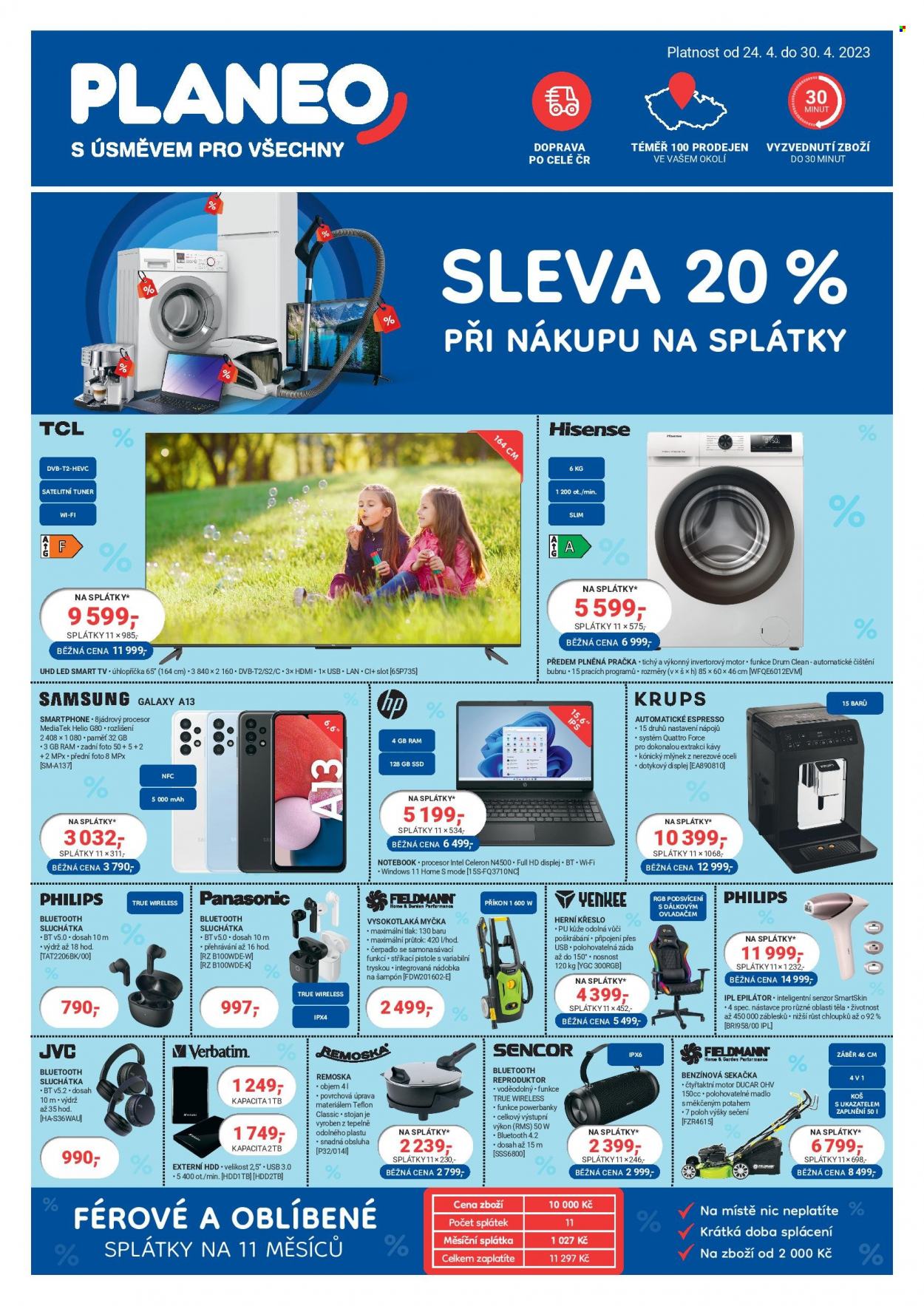 Leták PLANEO Elektro - 24.4.2023 - 30.4.2023. Strana 1
