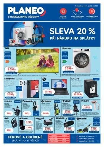 Leták PLANEO Elektro - 24.4.2023 - 30.4.2023.