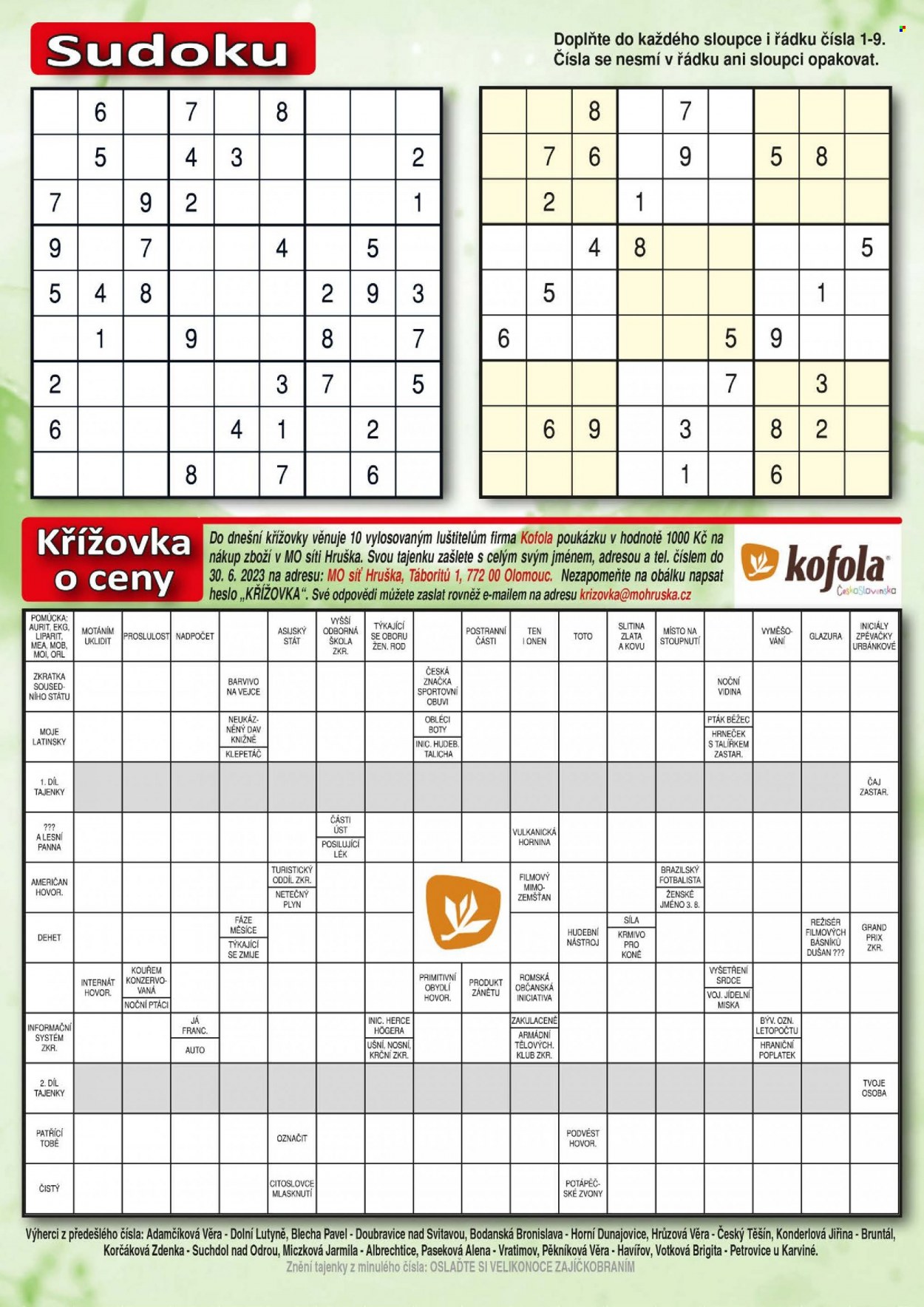 Leták Hruška - 26.4.2023 - 1.8.2023. Strana 19