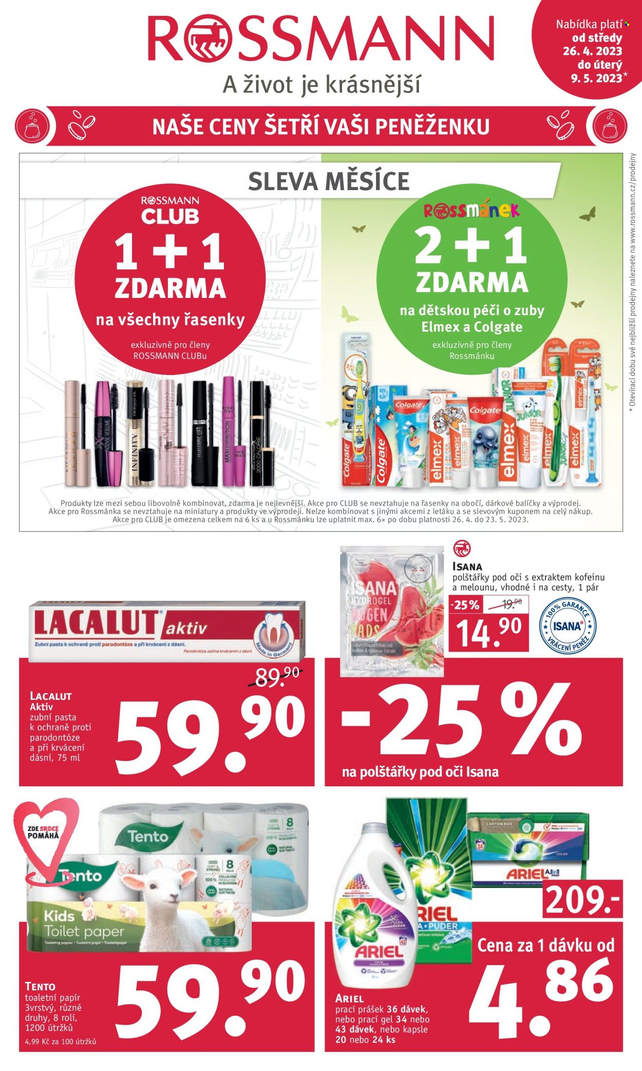 Leták ROSSMANN - 26.4.2023 - 9.5.2023. Strana 1