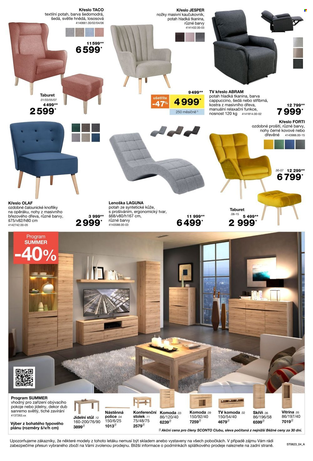 Leták SCONTO NÁBYTEK. Strana 4