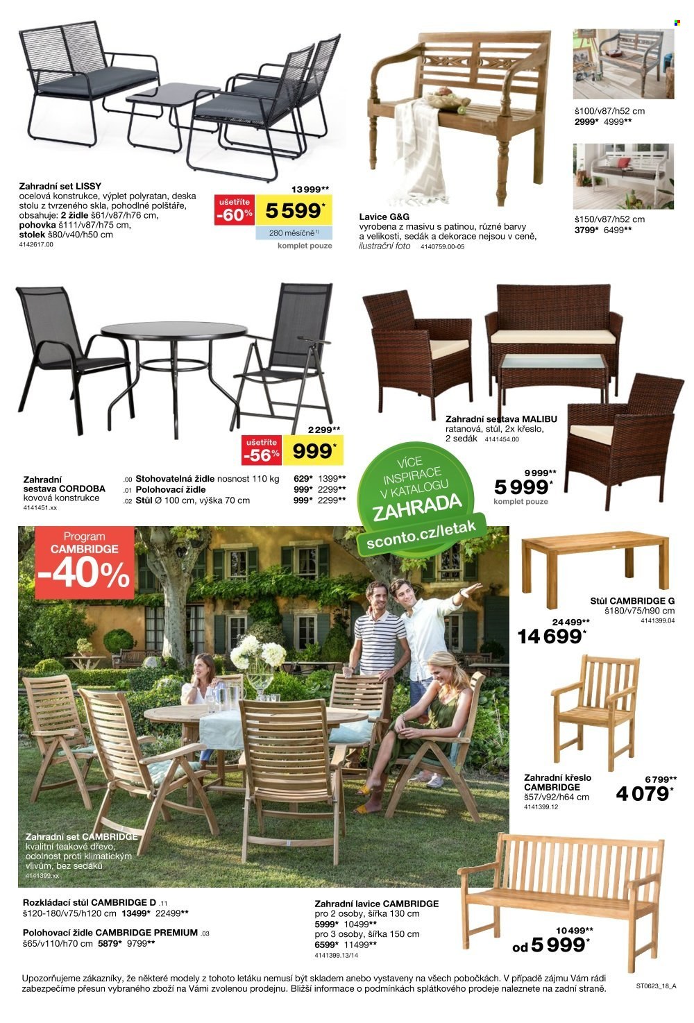 Leták SCONTO NÁBYTEK. Strana 18