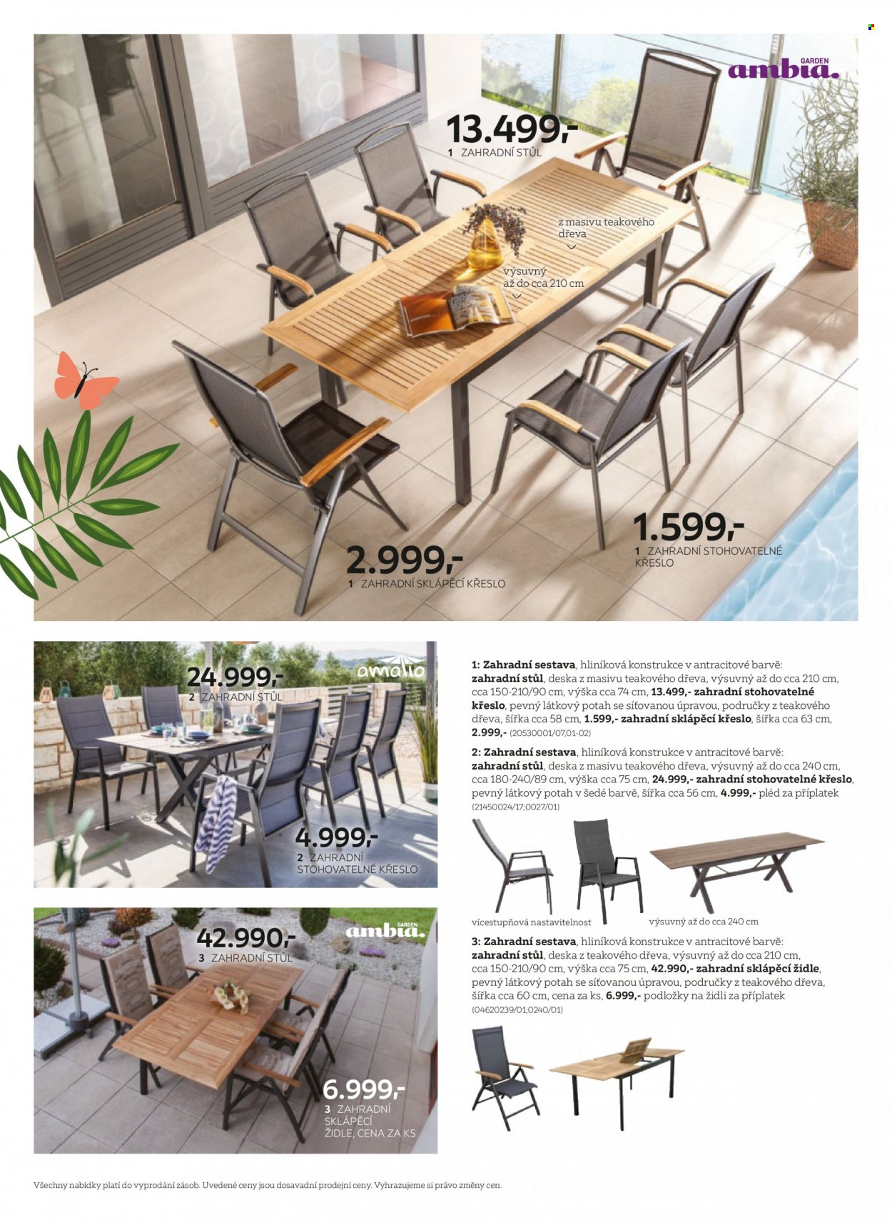 thumbnail - Leták XXXLutz - 27.4.2023 - 31.12.2023 - Produkty v akci - židle, křeslo, zahradní nábytek, zahradní stůl, pléd. Strana 20.