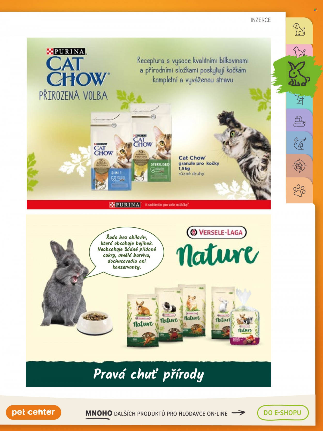 thumbnail - Leták Pet Center - 1.5.2023 - 31.5.2023 - Produkty v akci - granule, granule pro kočky, krmivo pro kočky, Purina, krmivo, Cat Chow, Versele-Laga. Strana 17.