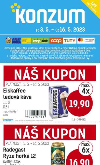 Leták Konzum - 3.5.2023 - 16.5.2023.
