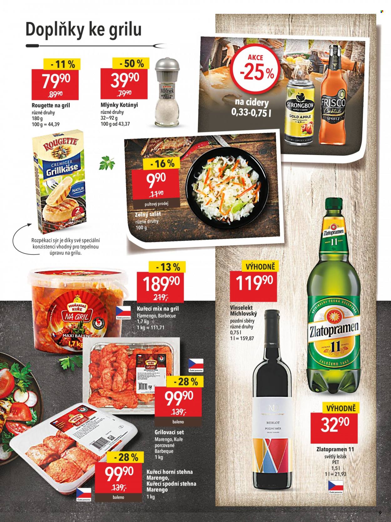 Leták Globus - 10.5.2023 - 5.6.2023 - Produkty v akci - alkohol, ležák, Pilsner Urquell, pivo, světlé pivo, světlý ležák, hamburger, hovězí maso, mleté maso, mleté maso hovězí. Strana 1.