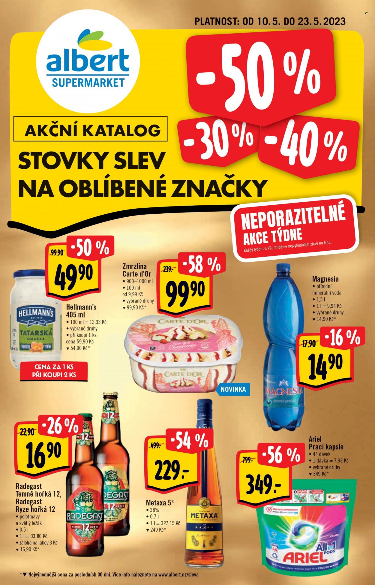 Leták Albert Supermarket - 10.5.2023 - 23.5.2023. Strana 1