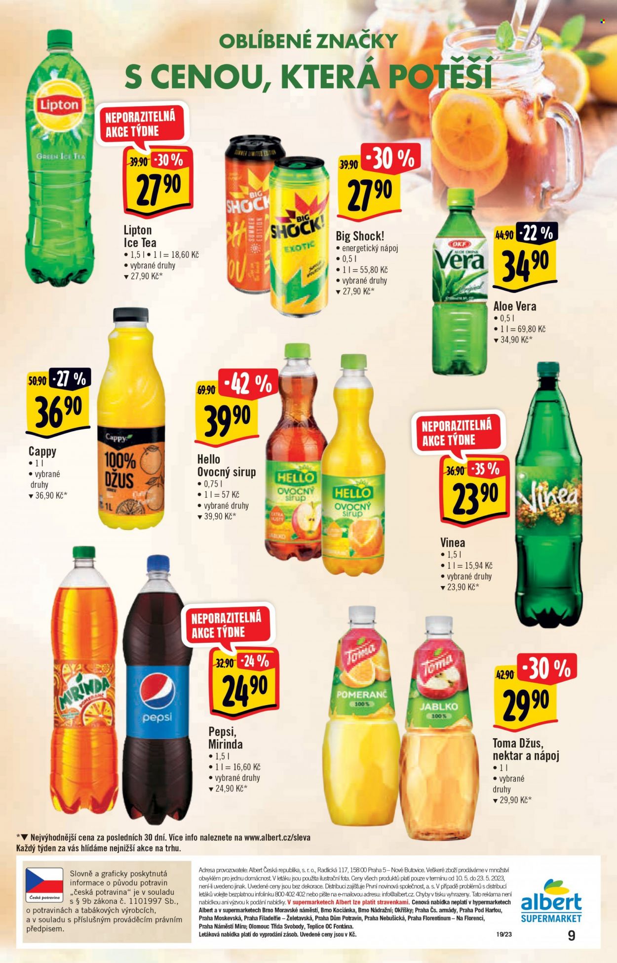 Leták Albert Supermarket - 10.5.2023 - 23.5.2023. Strana 9