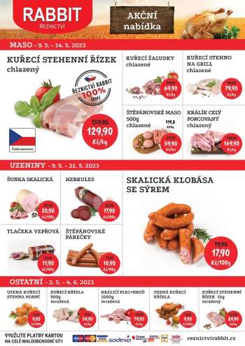 Leták RABBIT řeznictví - 9.5.2023 - 14.5.2023.